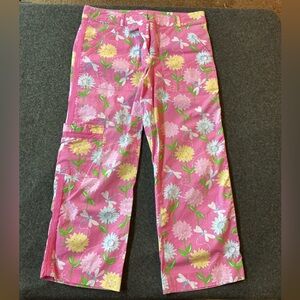 Lilly Pulitzer Pink Floral Capris